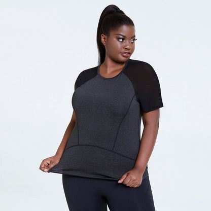 Yoga Clothes Oversized Yoga Blouse Sports Short-sleeve
