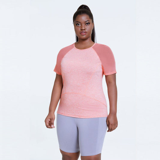 Yoga Clothes Oversized Yoga Blouse Sports Short-sleeve