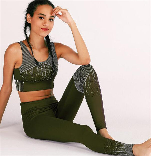 Moisture wicking yoga set