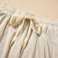 Drawstring High Waist Lined Active Skorts