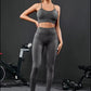 2 Pieces Women's Tracksuit Seamless Yoga Set Workout Sportswear Gym Clothing High Waist Leggings Fitness Sports Suits