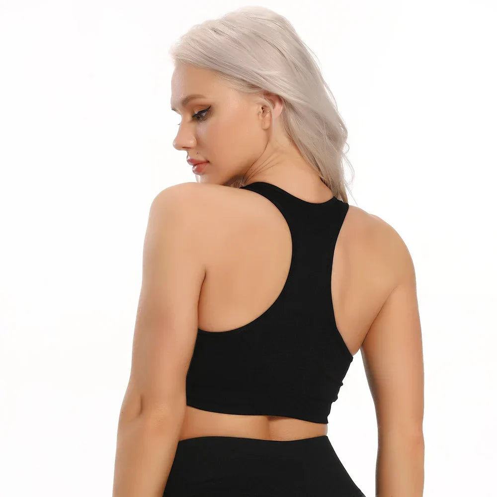 Seamless Sexy Yoga Vest Workout Sports Bra