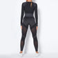 Long Sleeve Crop Top High Waist Legging