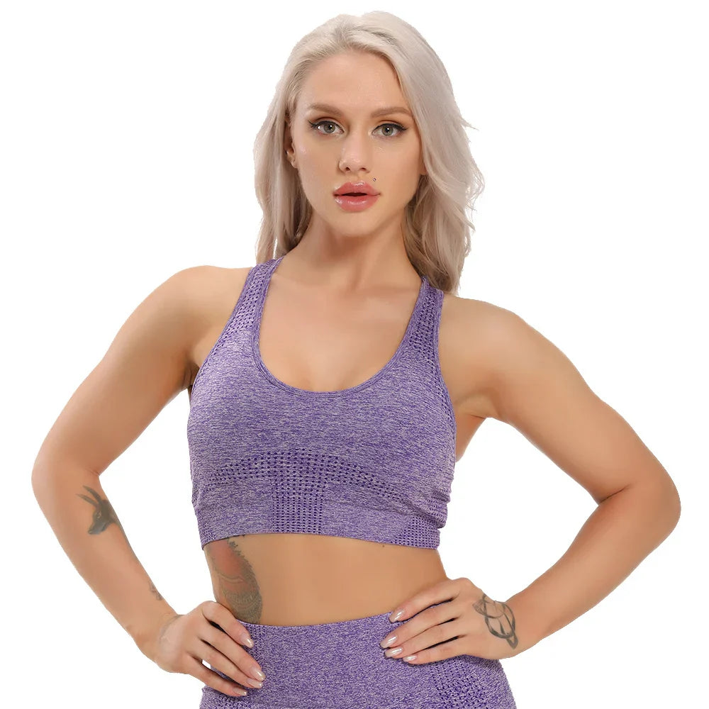 Seamless Sexy Yoga Vest Workout Sports Bra