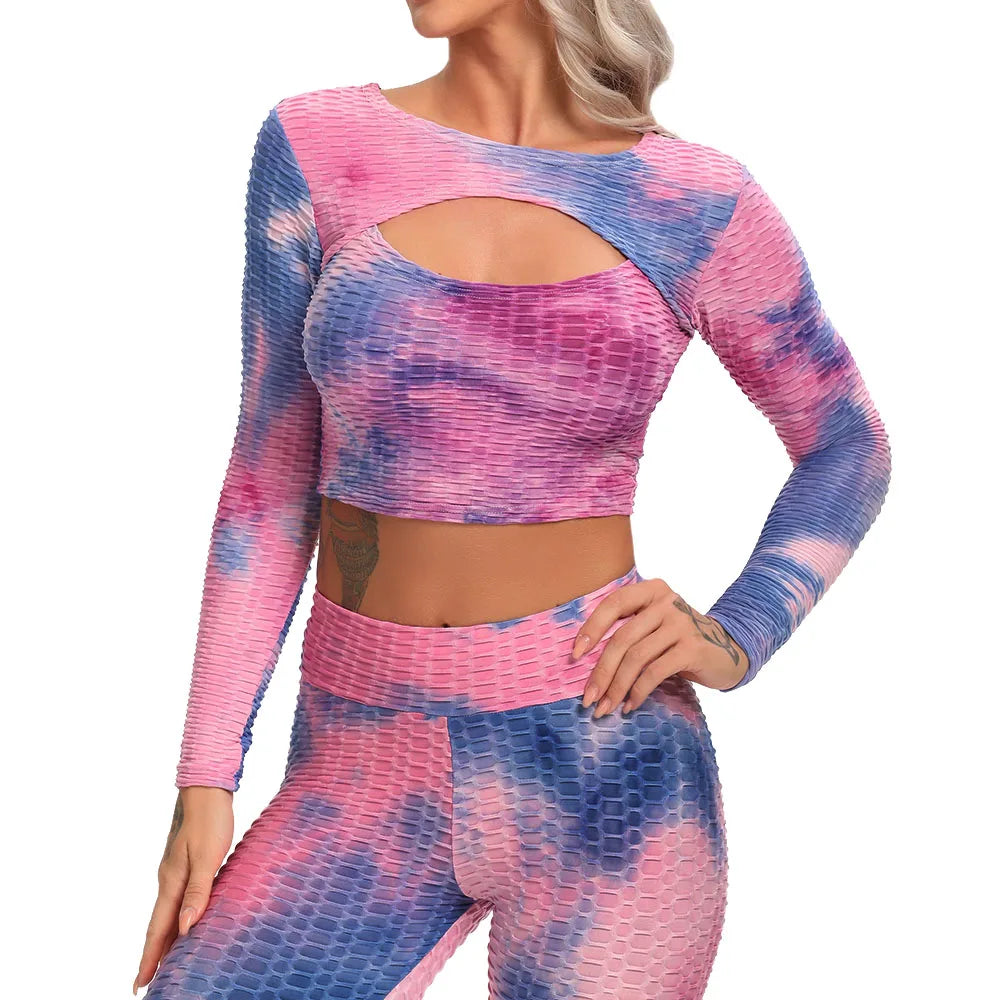 Sexy Training Textured Yoga Top