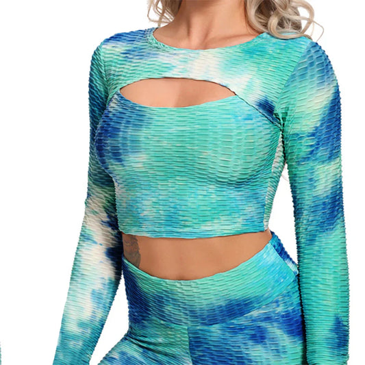 Sexy Training Textured Yoga Top