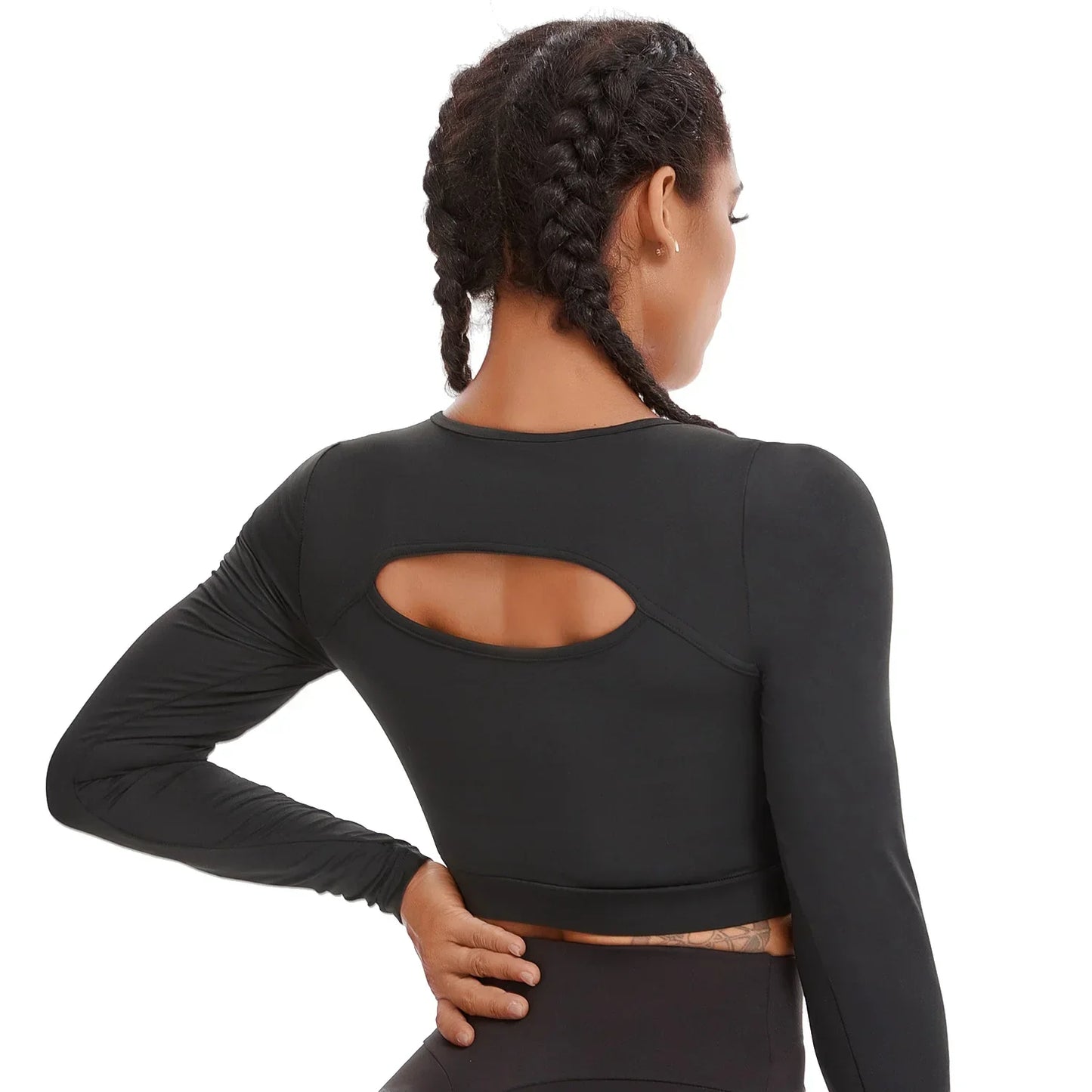 Solid Sportswear Sexy Gym Top