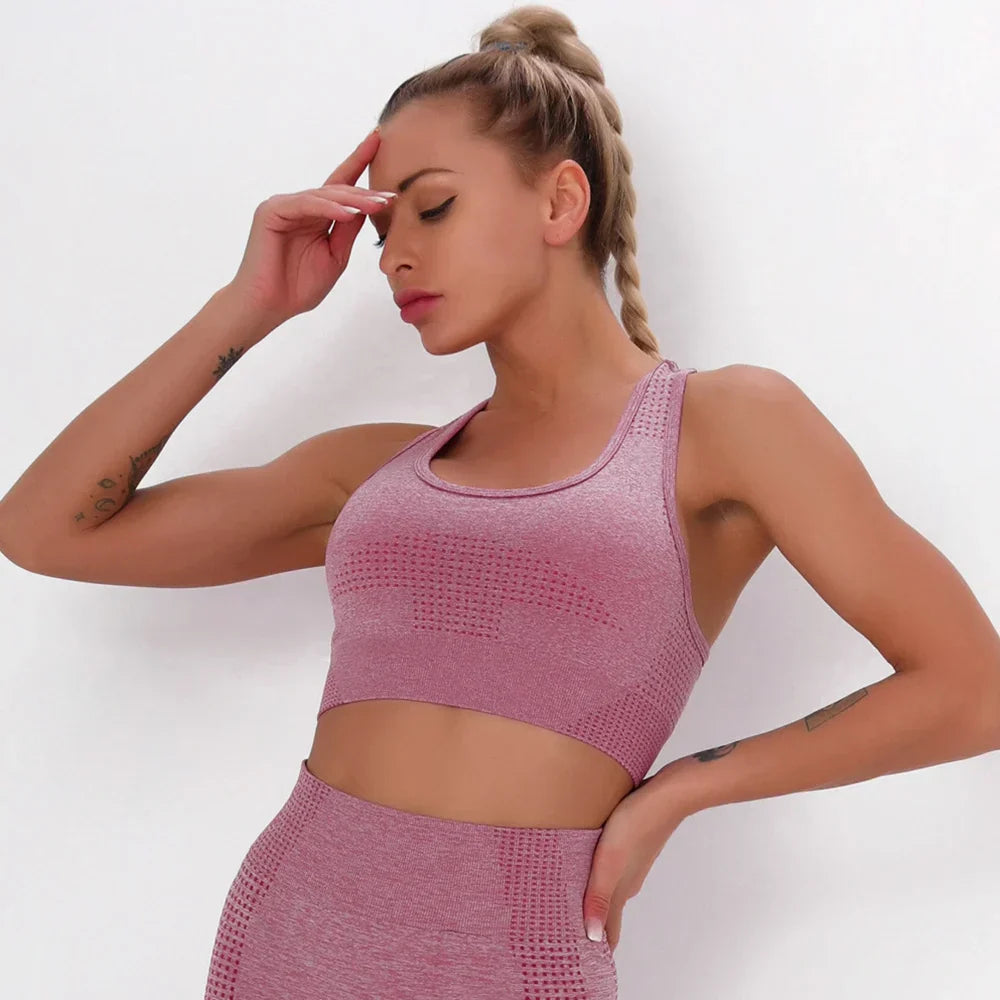 Seamless Sexy Yoga Vest Workout Sports Bra