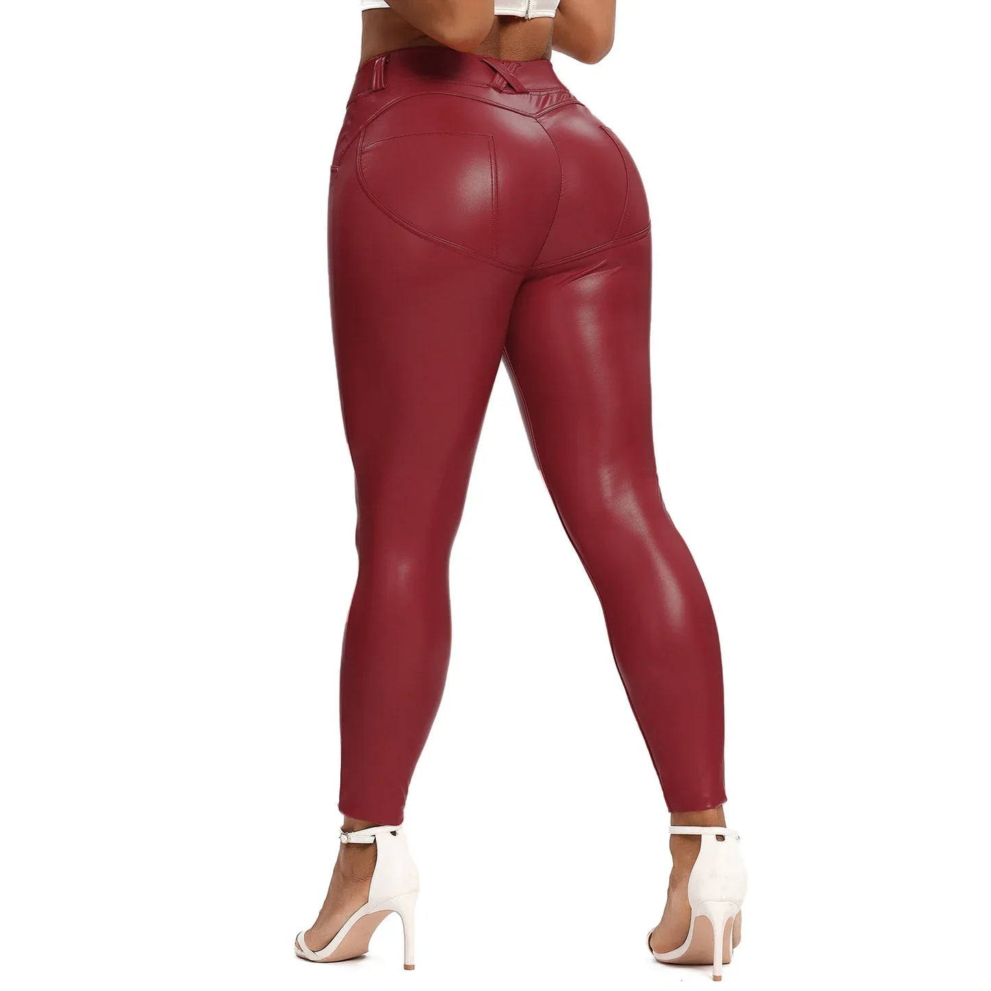 Leather Women Fashion Thick Leather Pant