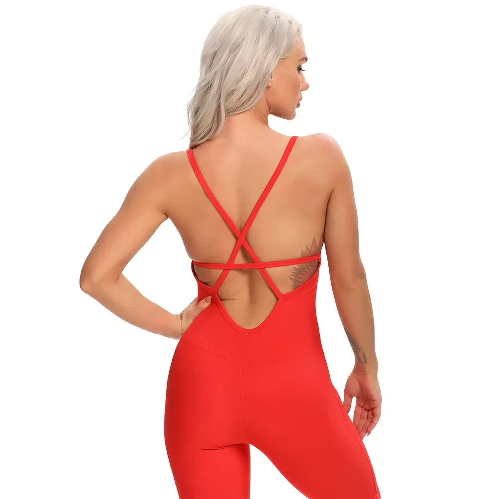 Sexy Sleeveless Tracksuit Yoga Set