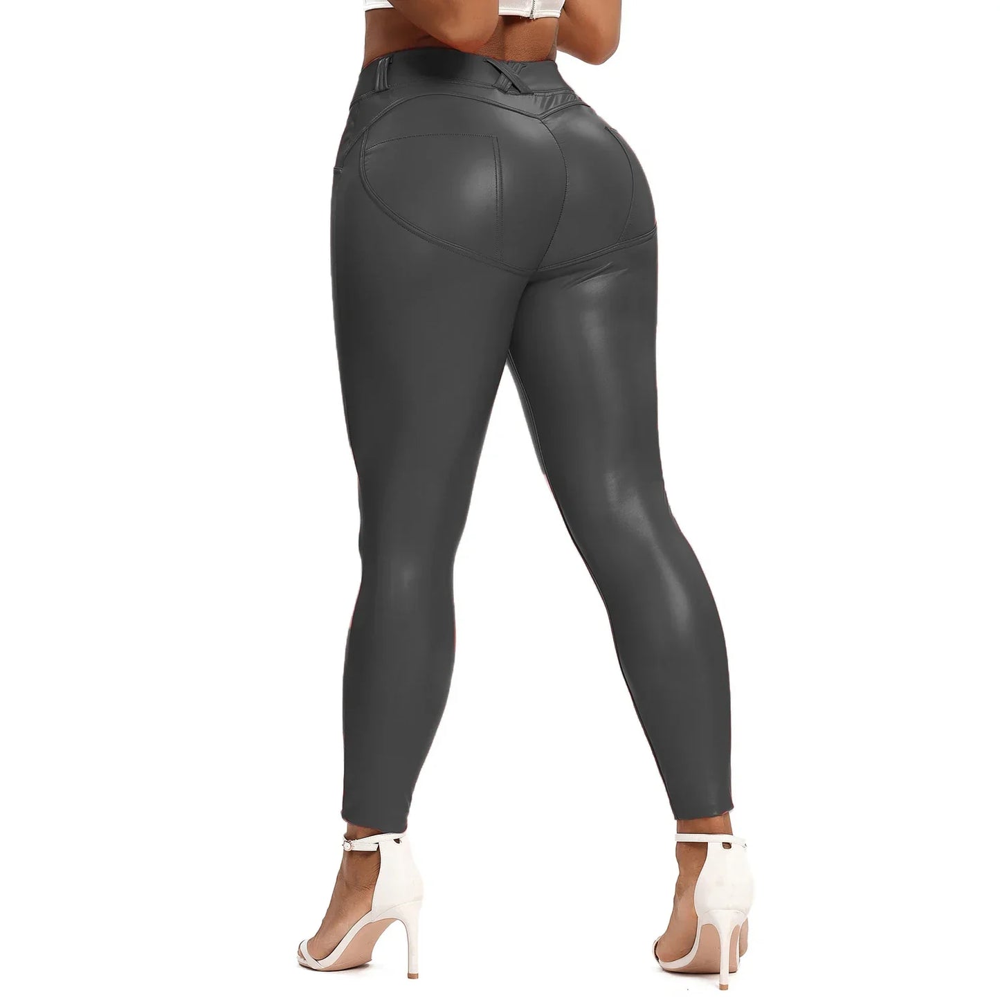 Leather Women Fashion Thick Leather Pant