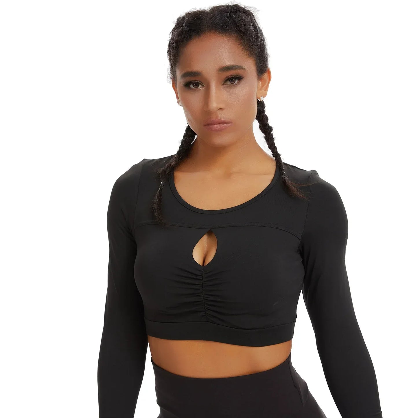 Solid Sportswear Sexy Gym Top