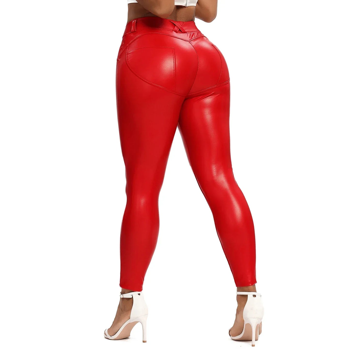 Leather Women Fashion Thick Leather Pant