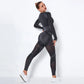 Long Sleeve Crop Top High Waist Legging