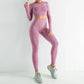 Seamless Yoga Sports Workout Sportswear Suit