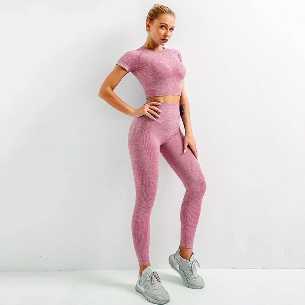 Seamless Yoga Gym Sports Suit