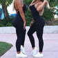 Sexy Sleeveless Tracksuit Yoga Set