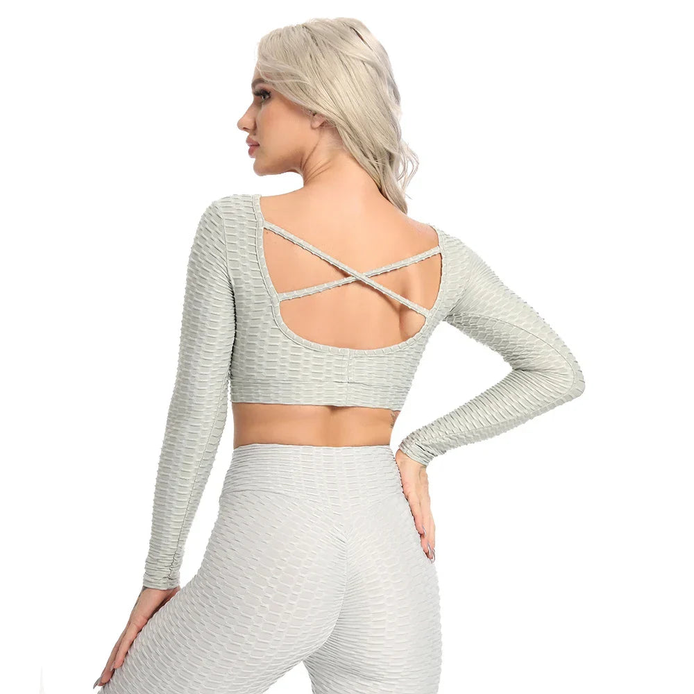 Sexy Backless Yoga Tops for Fitness