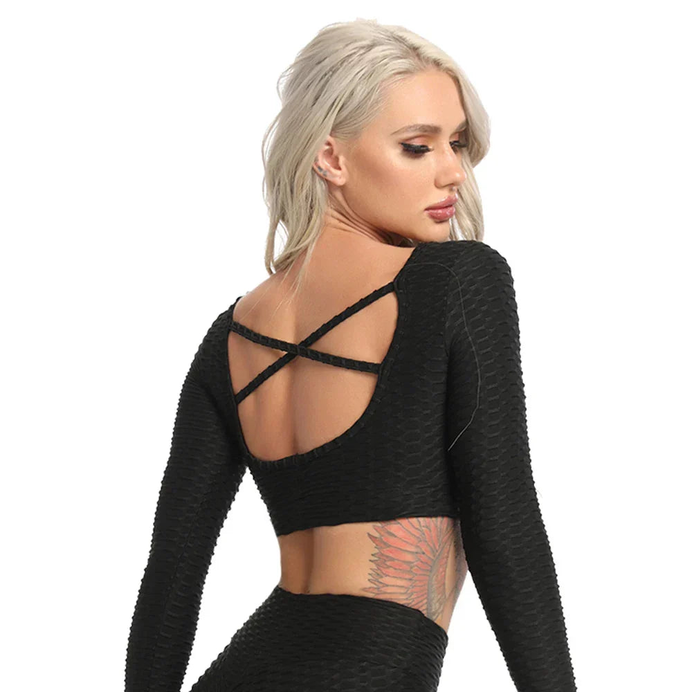 Sexy Backless Yoga Tops for Fitness