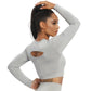 Solid Sportswear Sexy Gym Top