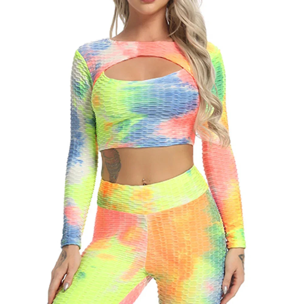 Sexy Training Textured Yoga Top