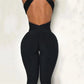 Backless Leggings One Piece Sexy Female Suit