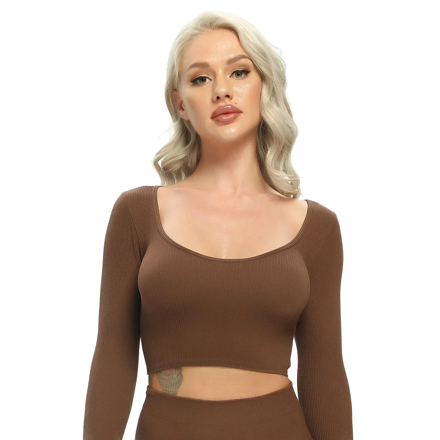 Sexy Solid Women's Active Sportswear Top