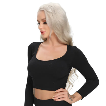 Sexy Solid Women's Active Sportswear Top