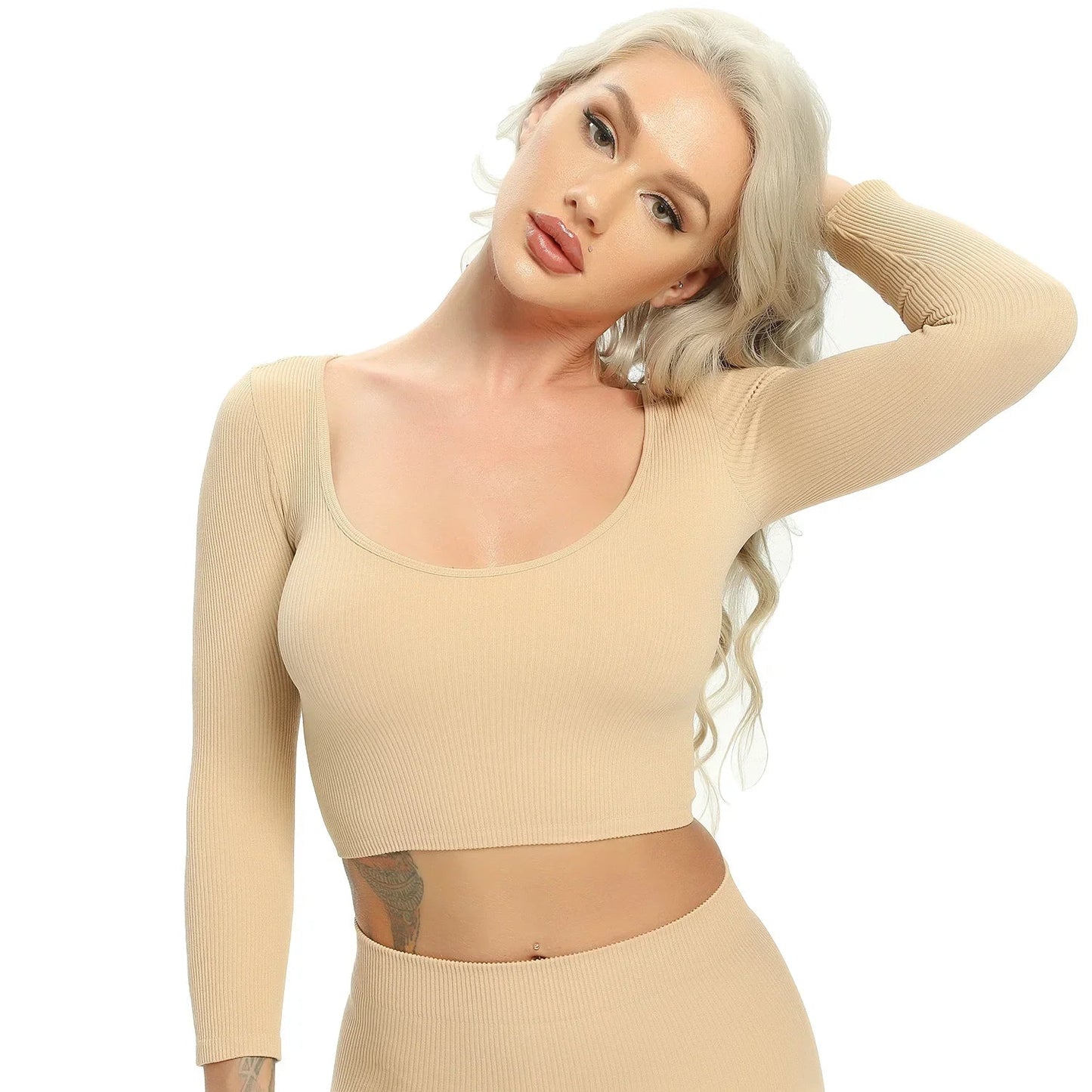 Sexy Solid Women's Active Sportswear Top