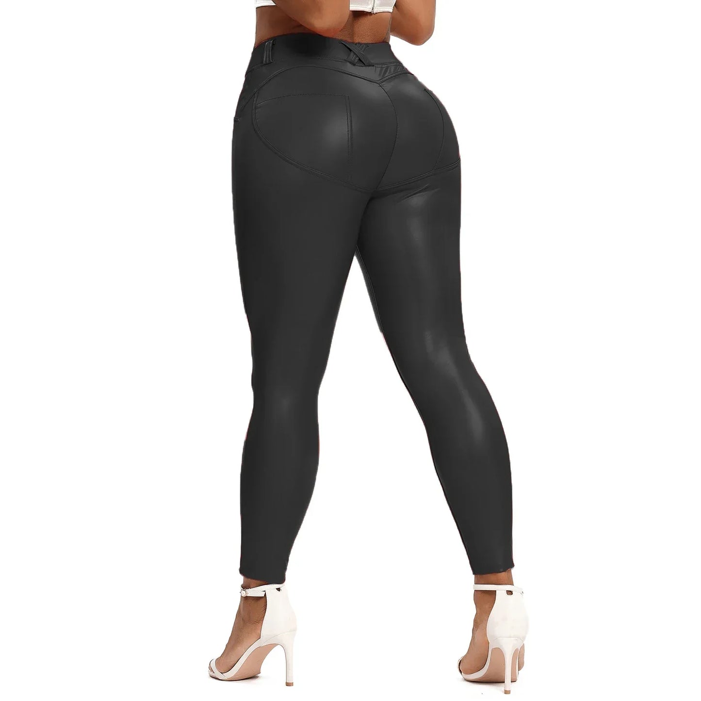 Leather Women Fashion Thick Leather Pant