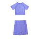 Long Sleeve Crop Top Sports Suit