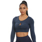 Solid Sportswear Sexy Gym Top