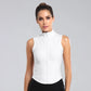 Women Sport Tops Zipper Sleeveless Yoga Shirt Girls Quick Dry Running Vest Elastic Slimming Sportwear Gym Workout Tank Top Woman