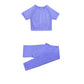Long Sleeve Crop Top Sports Suit