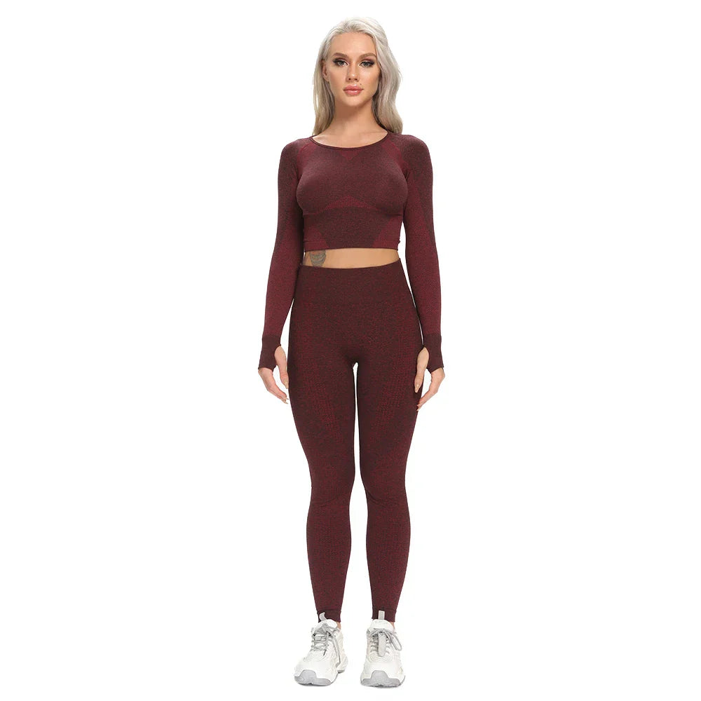 Women Long Sleeve Tracksuit Active Wear