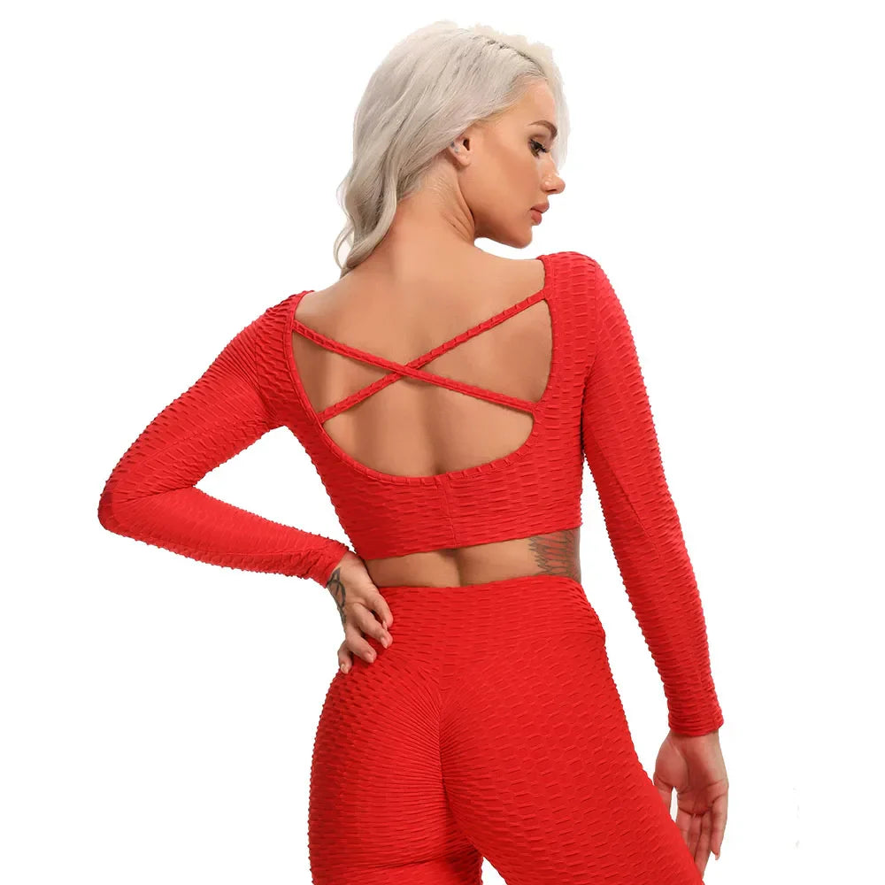 Sexy Backless Yoga Tops for Fitness
