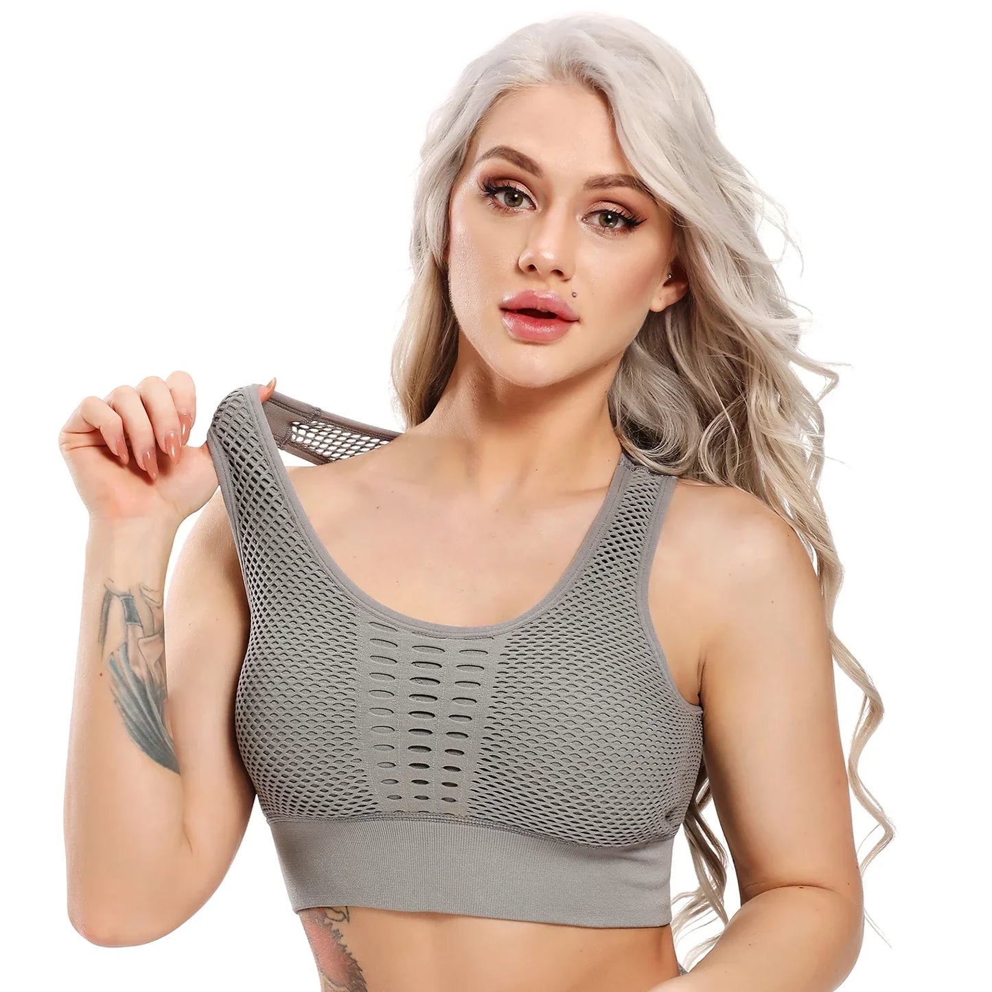 Hollow Crop Top High Waist Sports Leggings Set