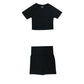 Long Sleeve Crop Top Sports Suit