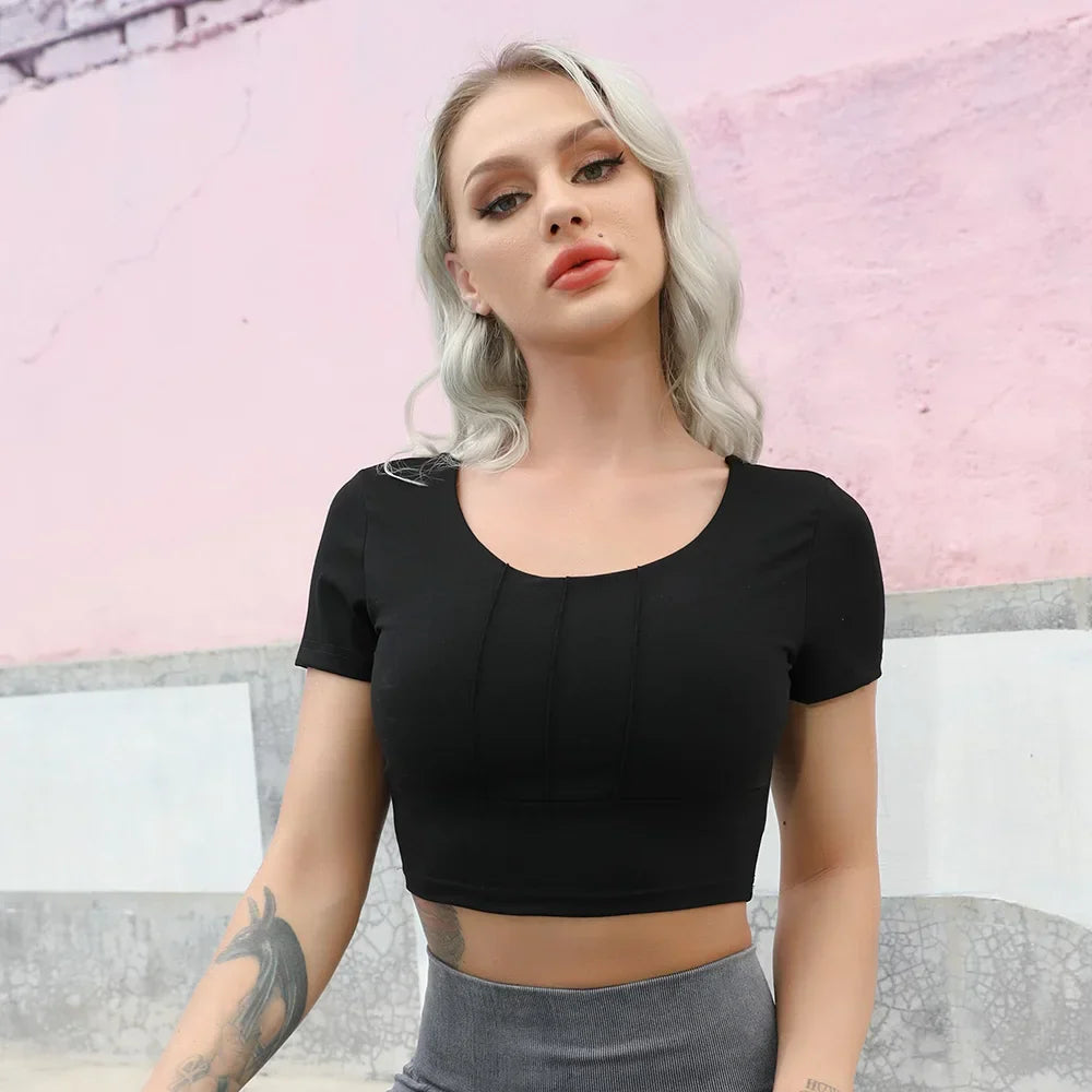 Seamless Yoga Fitness Women Top