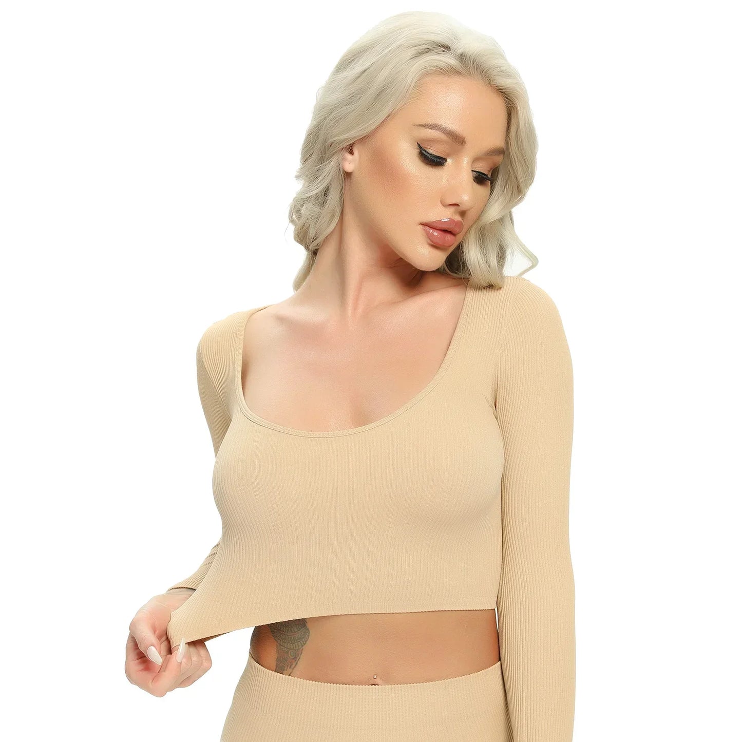 Sexy Solid Women's Active Sportswear Top