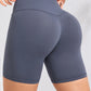 1 Piece High Waist Yoga Sports Shorts Outdoor Gym Running Workout Bottoms Breathable High Stretch Cycling Pants