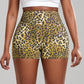 Fitness Leopard Print Yoga Shorts