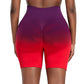Seamless Gradient Yoga Shorts for Fitness