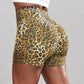 Fitness Leopard Print Yoga Shorts
