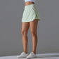 Outdoor Sports Yoga Skirt Badminton Tennis Skirt High Waist Breathable Sweat Skirt Active Athletic Yoga Fitness Skirt Short