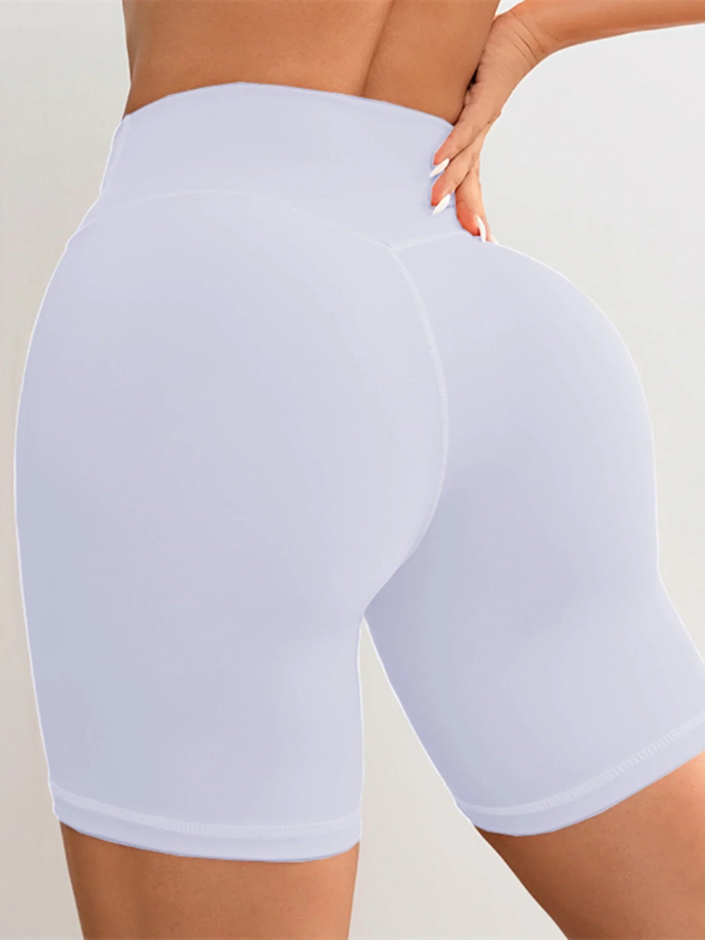Women V Cross Waist Yoga Shorts 3.5 Workout Shorts Running Fitness Sports Shorts