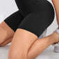 1 Piece High Waist Yoga Sports Shorts Outdoor Gym Running Workout Bottoms Breathable High Stretch Cycling Pants
