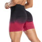 Breathable Gradient Scrunch Contouring Shorts