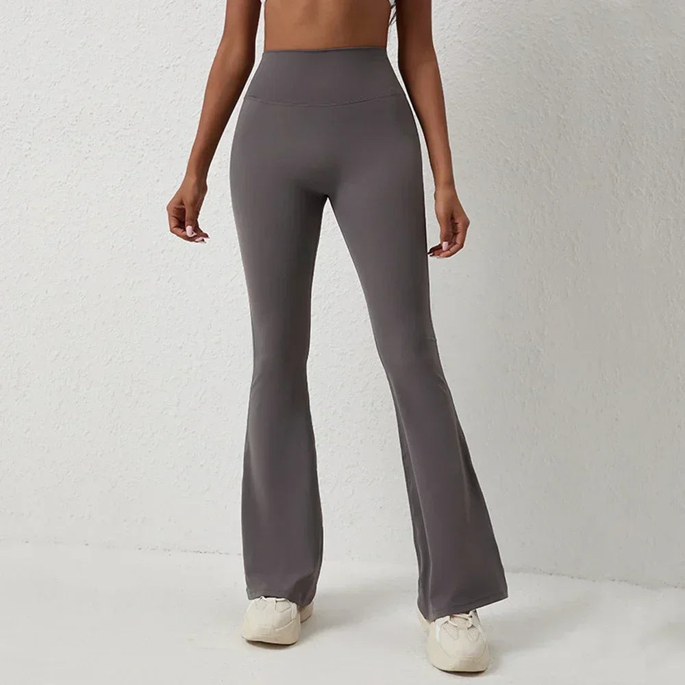 Butt Lifting Flare Scrunch Butt Leggings for Women Tummy Control Wide Leg Flared Yoga Pants