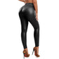 Leather Women Fashion Thick Leather Pant